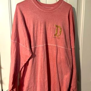 Disney Disneyland pink gold spirit jersey size large excellent condition
